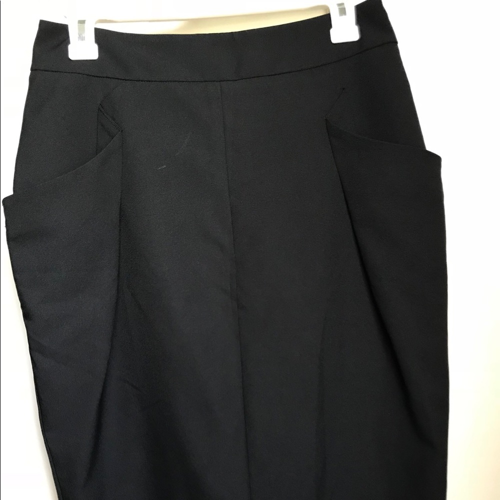 Black pencil skirt